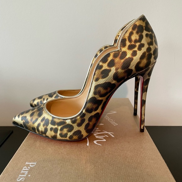 Christian Louboutin Shoes - Christian Louboutin Leopard Hot Chick Pump 100mm - Size 39